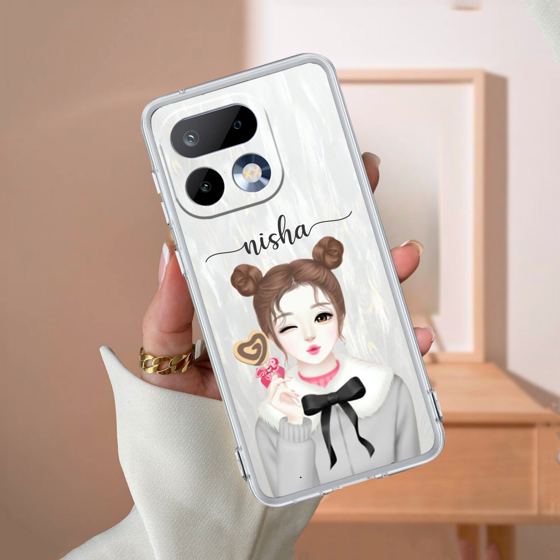 Candy Wink Customize Anti Yelllow Case For Realme 16 Pro 5G