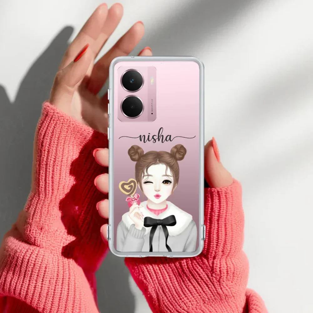 Candy Wink Customize Transparent Silicon Case For Realme 12 Pro 5G