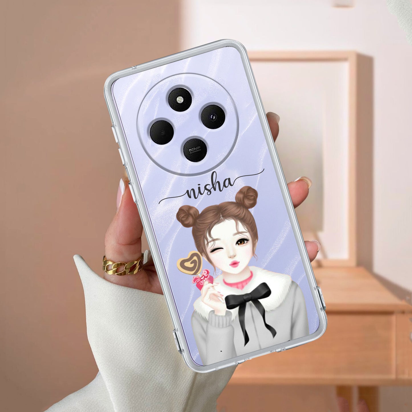 Candy Wink Customize Transparent Silicon Case For Poco