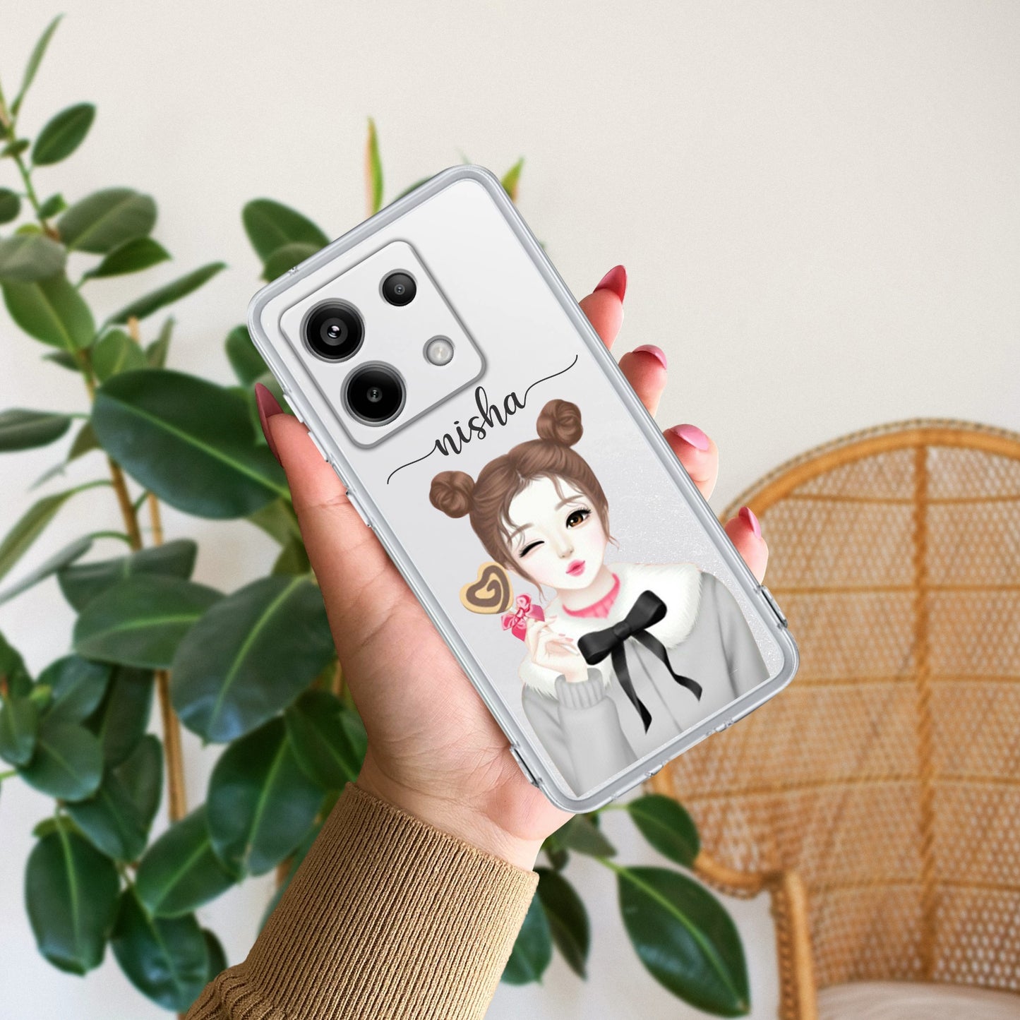 Candy Wink Customize Transparent Silicon Case For Redmi/Xiaomi