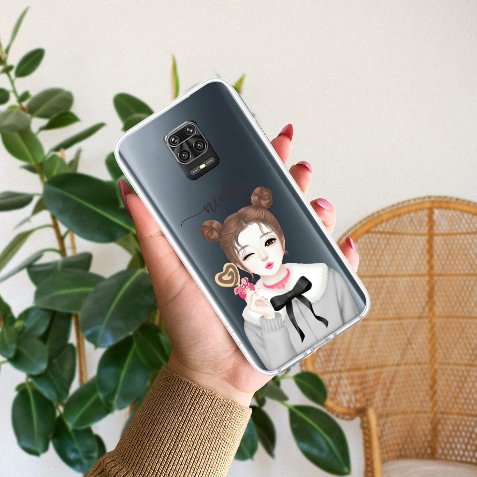 Candy Wink Customize Transparent Silicon Case For Redmi/Xiaomi