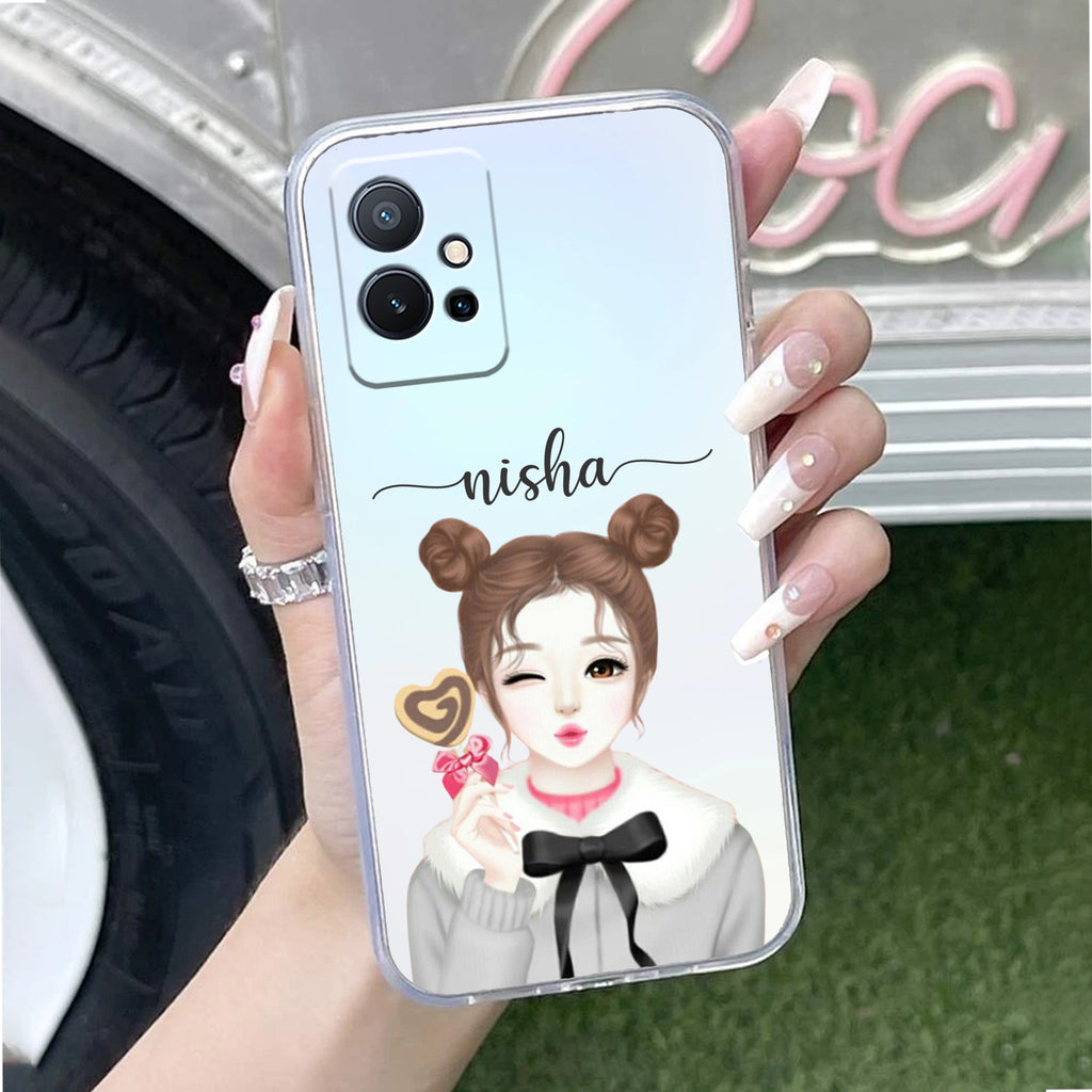 Candy Wink Customize Transparent Silicon Case For Vivo