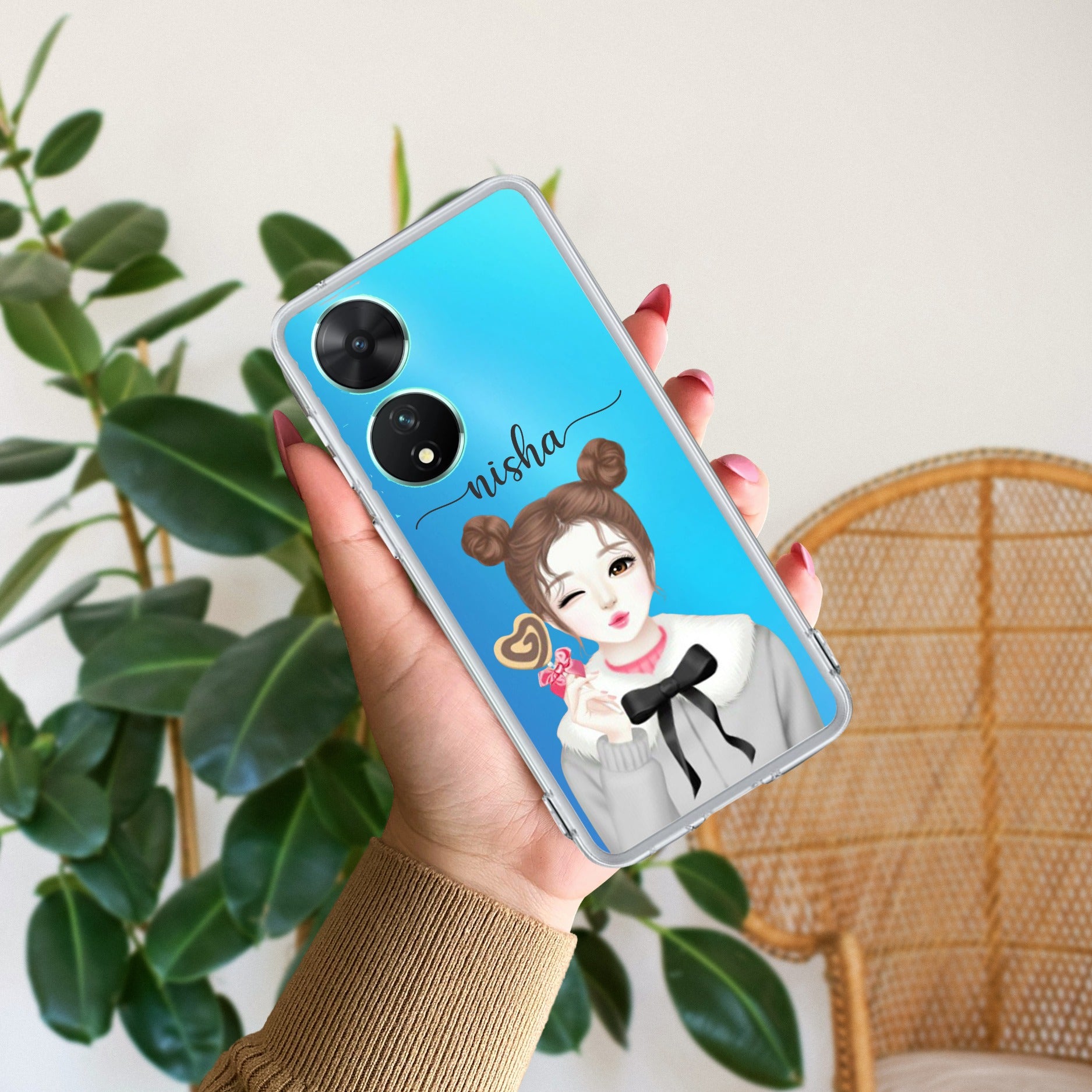 Candy Wink Customize Transparent Silicon Case For Vivo