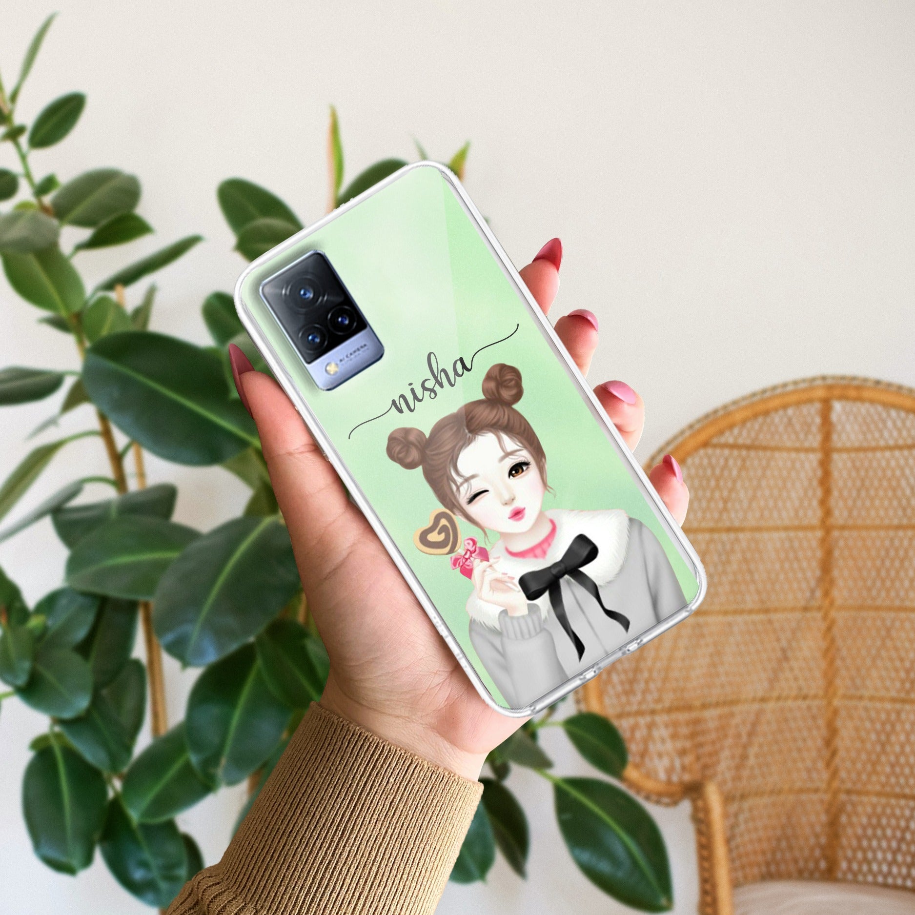 Candy Wink Customize Transparent Silicon Case For Vivo