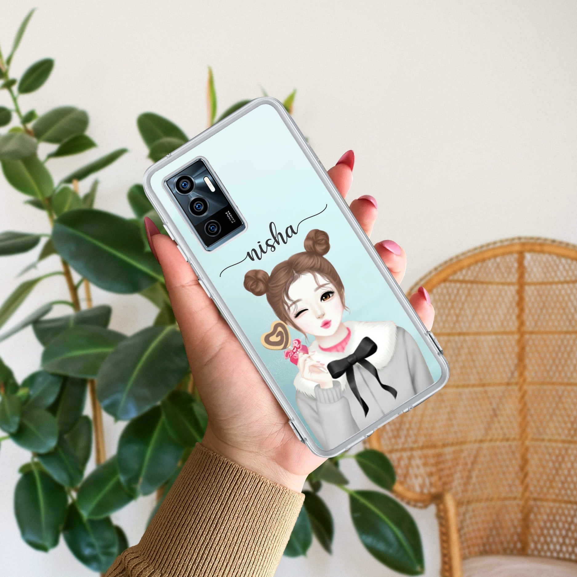 Candy Wink Customize Transparent Silicon Case For Vivo