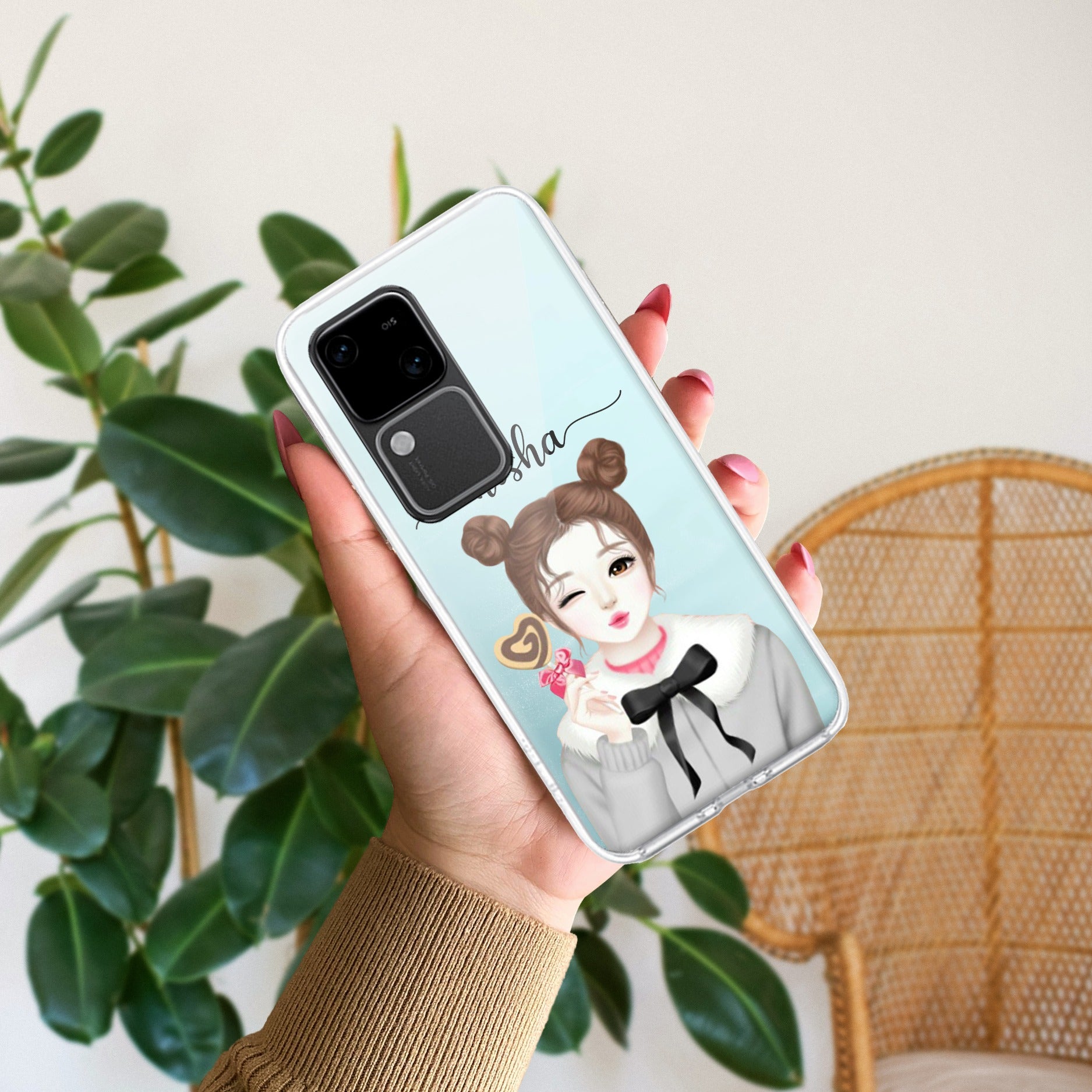 Candy Wink Customize Transparent Silicon Case For Vivo