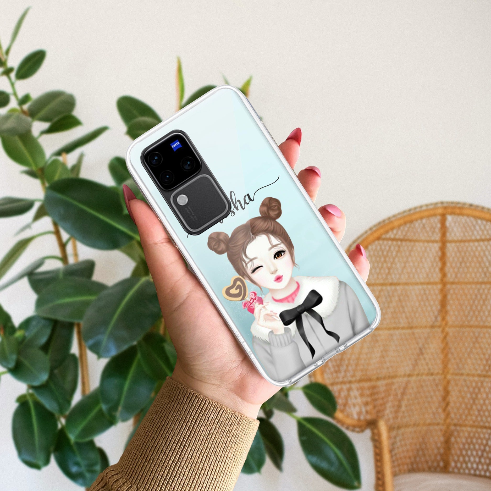 Candy Wink Customize Transparent Silicon Case For Vivo