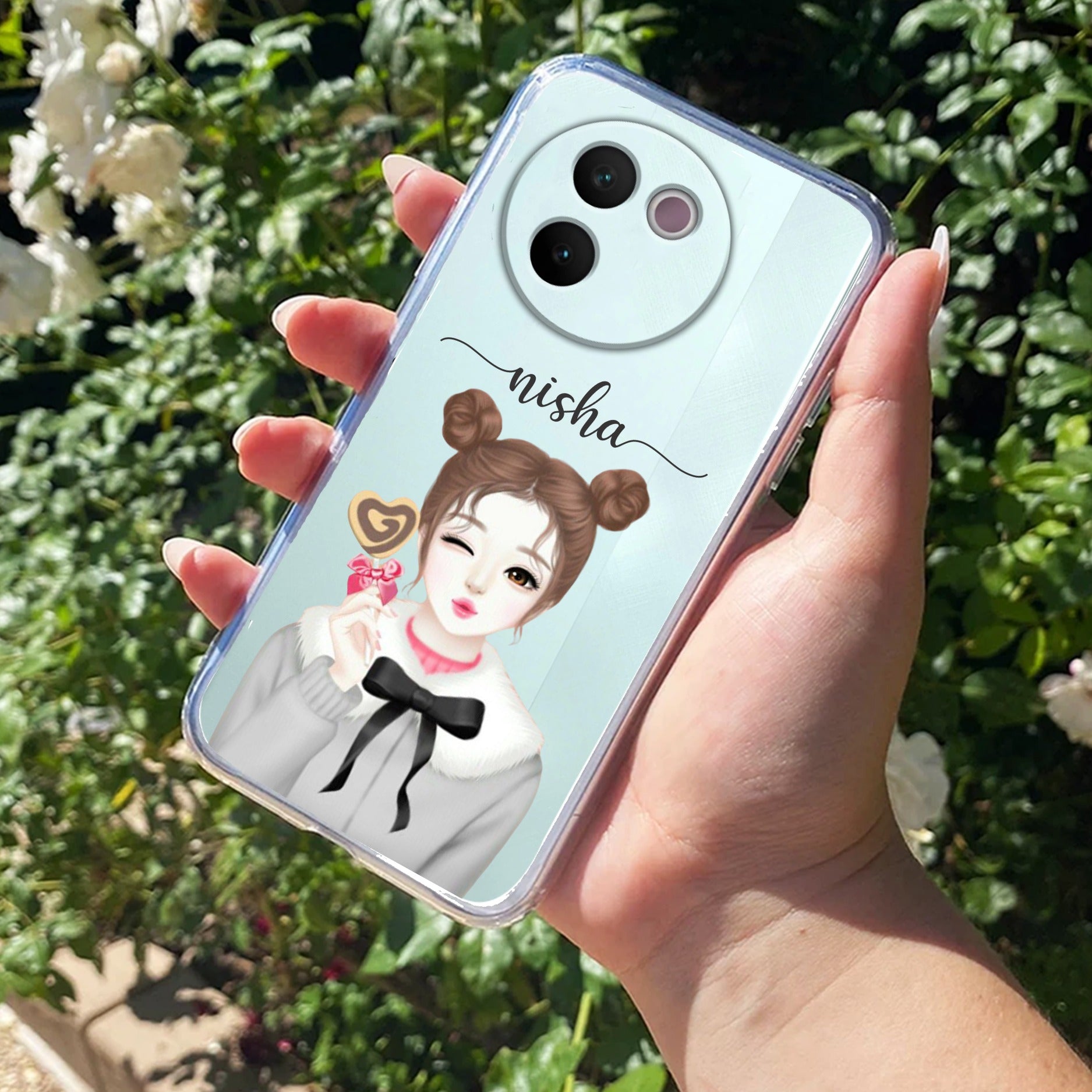 Candy Wink Customize Transparent Silicon Case For Vivo