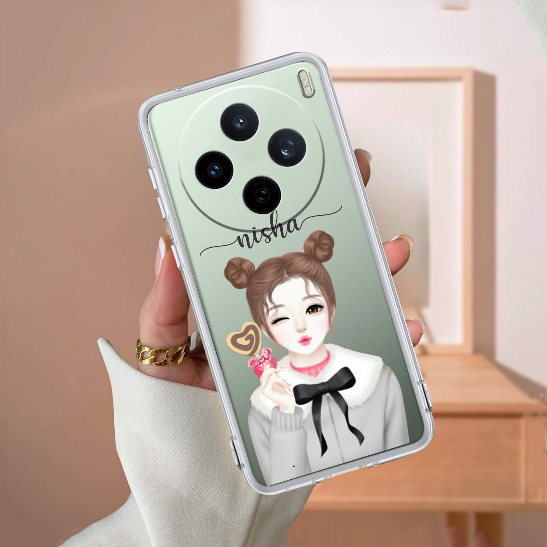 Candy Wink Customize Transparent Silicon Case For Vivo