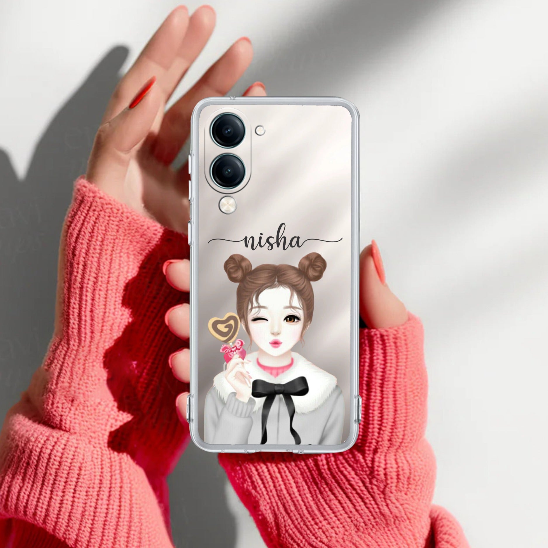 Candy Wink Customize Transparent Silicon Case For Vivo T4 Lite 5G