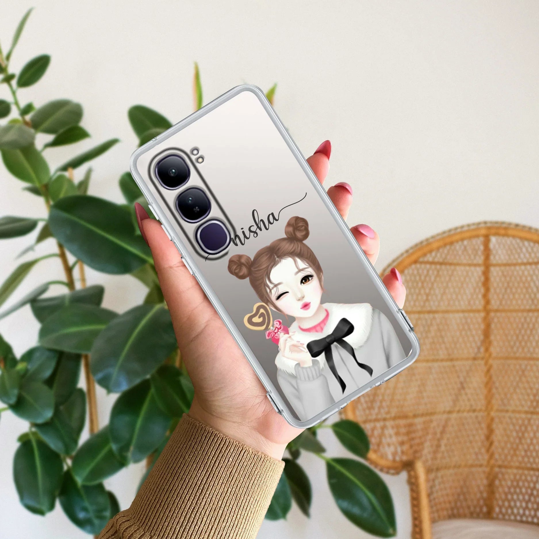 Candy Wink Customize Transparent Silicon Case For Vivo - ShopOnCliQ