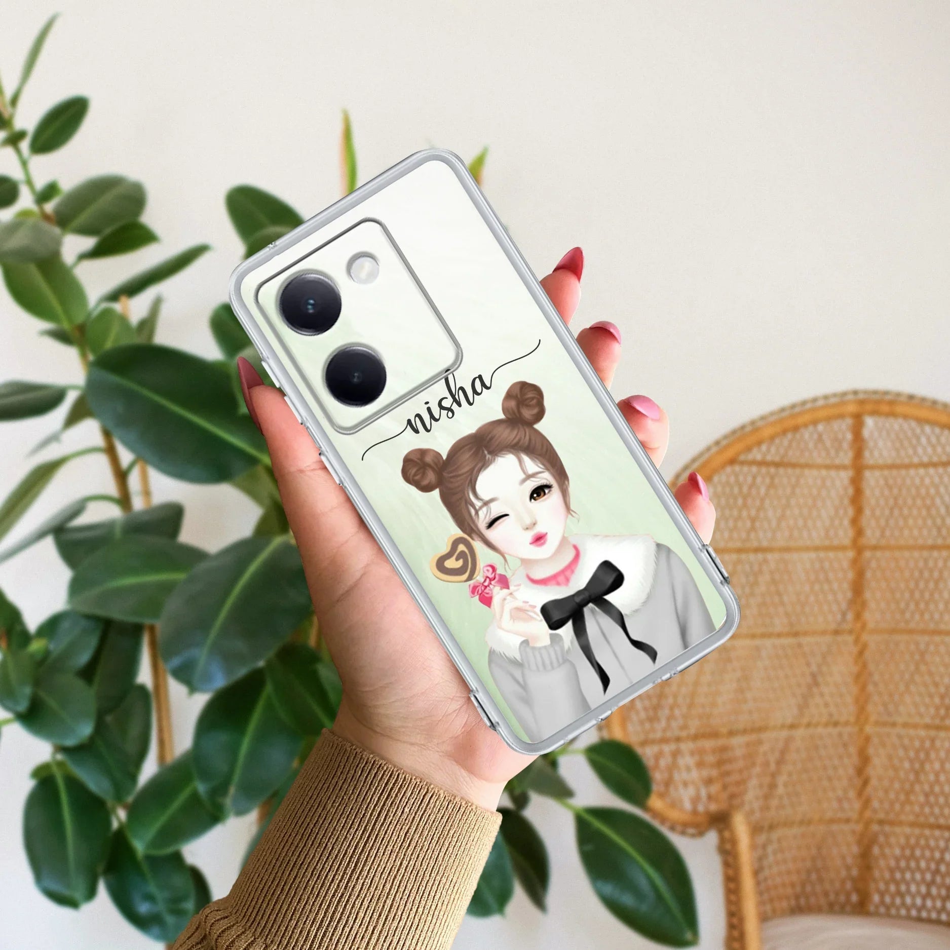 Candy Wink Customize Transparent Silicon Case For Vivo - ShopOnCliQ