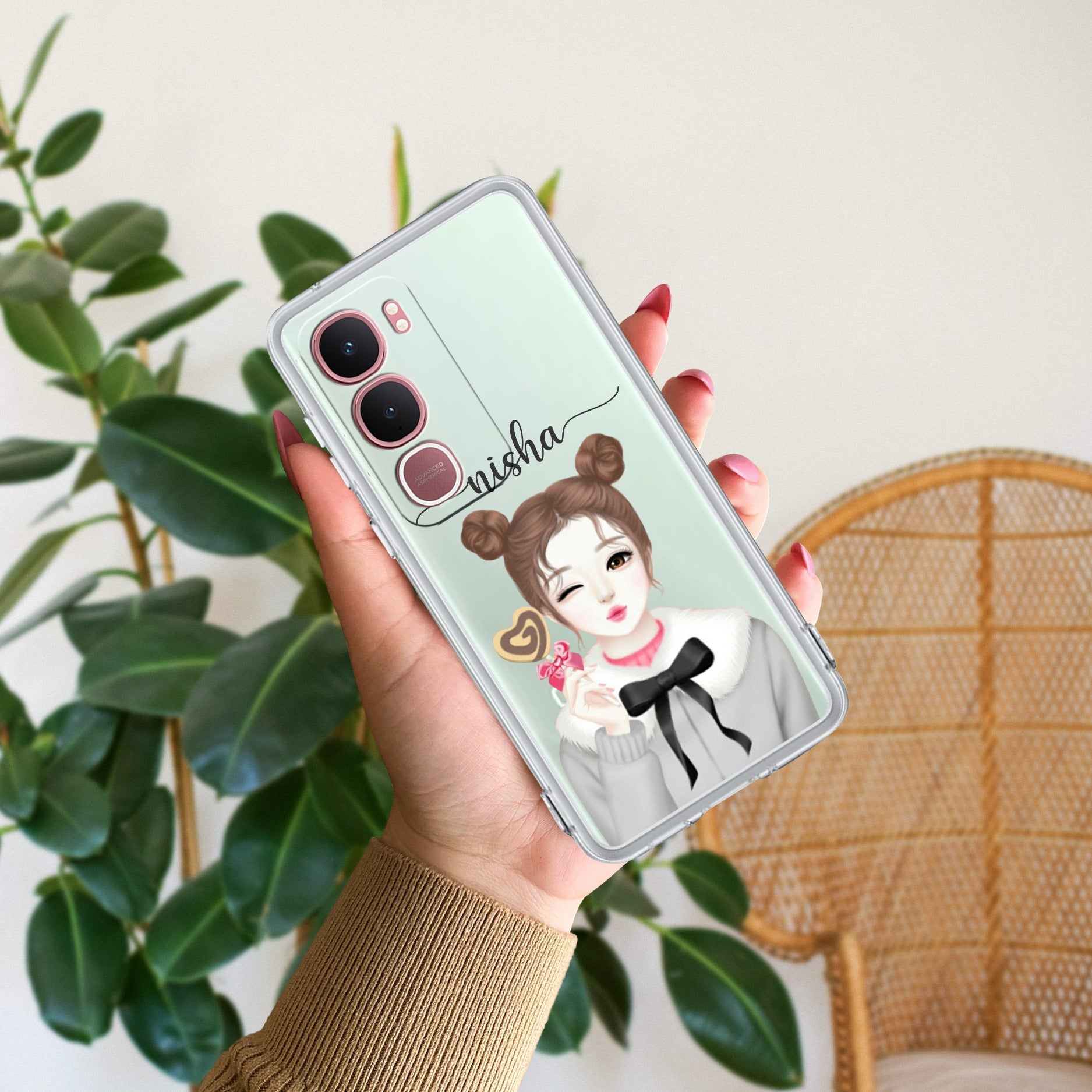 Candy Wink Customize Anti Yellow Case For Vivo Y31 5G