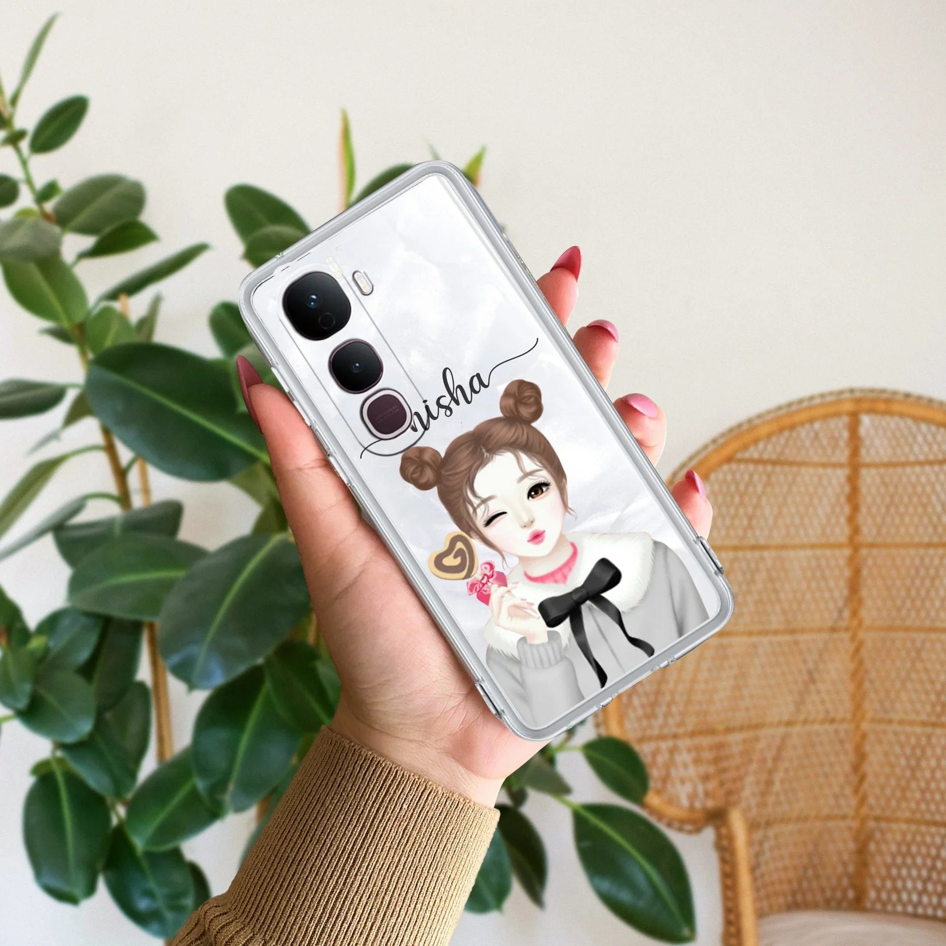 Candy Wink Customize Transparent Silicon Case For Vivo - ShopOnCliQ