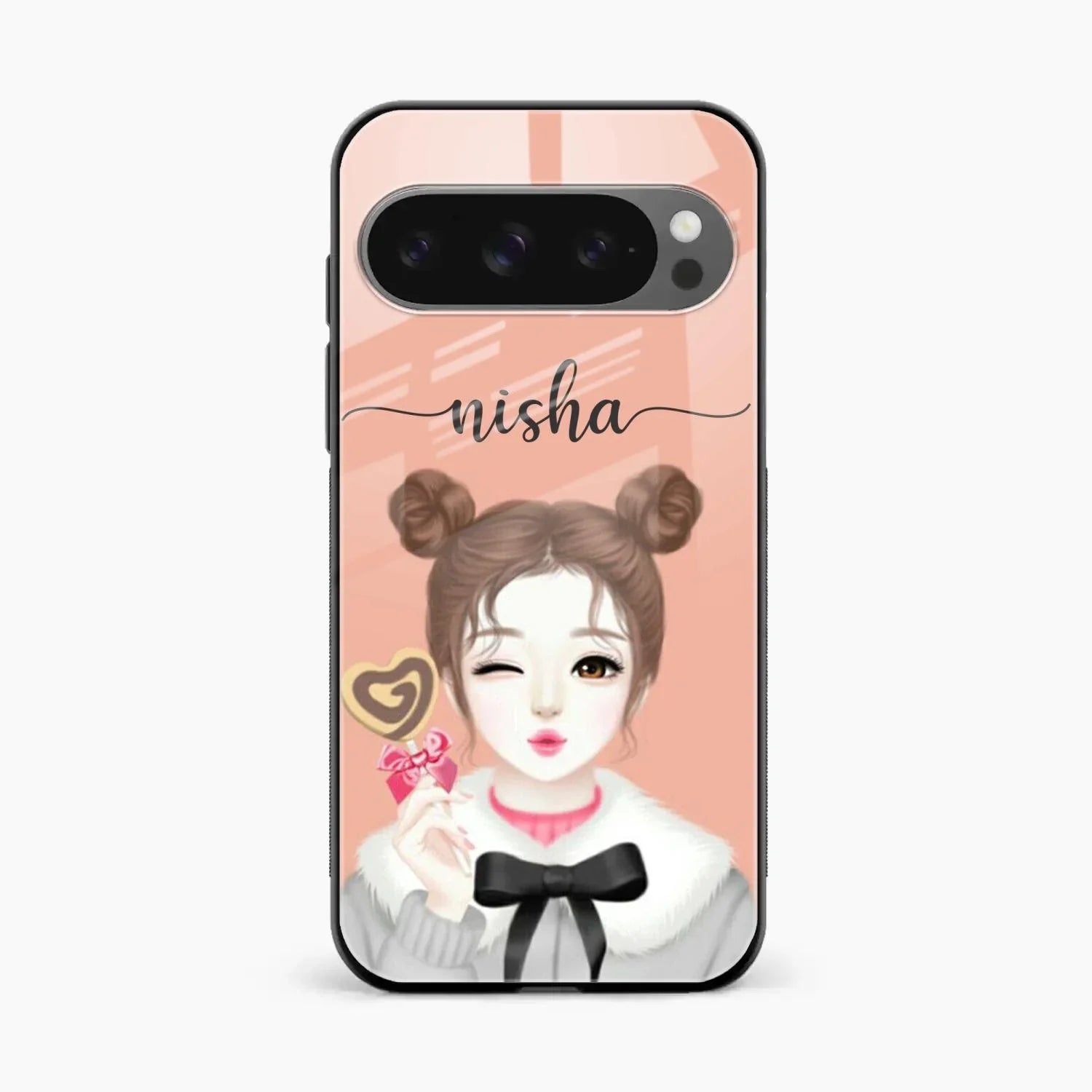 candy wink glossy metal case cover for Google Pixel 10 Pro