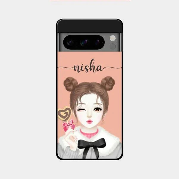candy wink glossy metal case cover for Google Pixel 8 Pro 5G