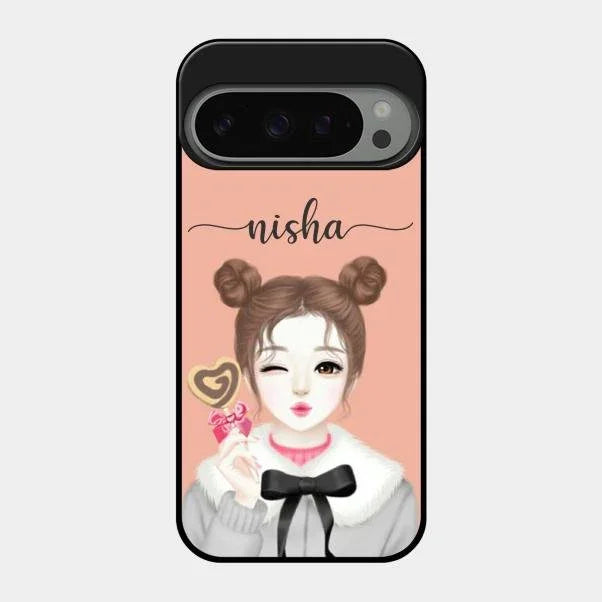candy wink glossy metal case cover for Google Pixel 9 Pro 5G