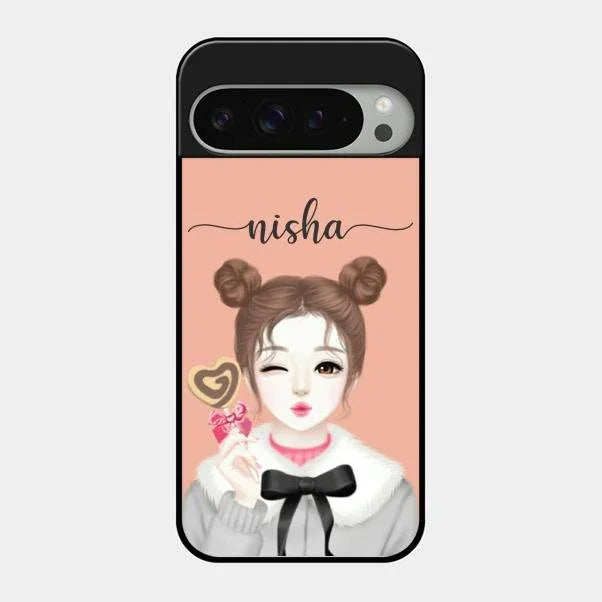 candy wink glossy metal case cover for Google Pixel 9 Pro Xl