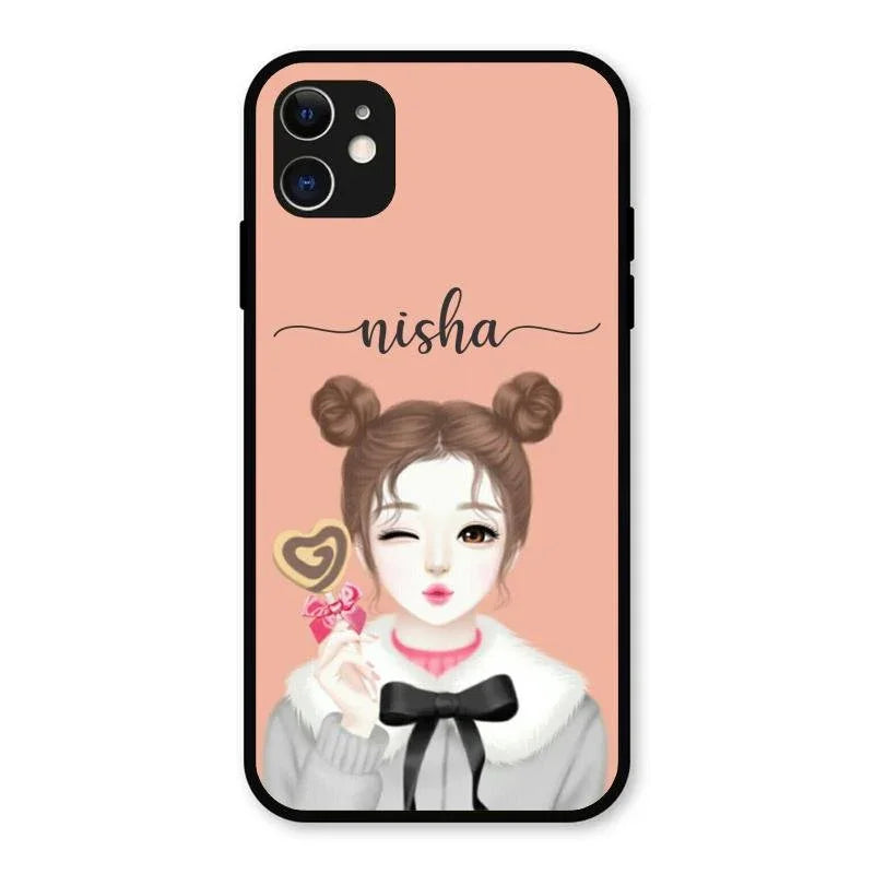 candy wink glossy metal case cover for iPhone 11