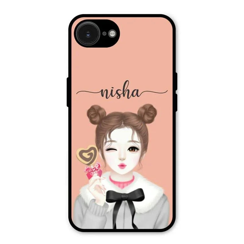 candy wink glossy metal case cover for iPhone 16e