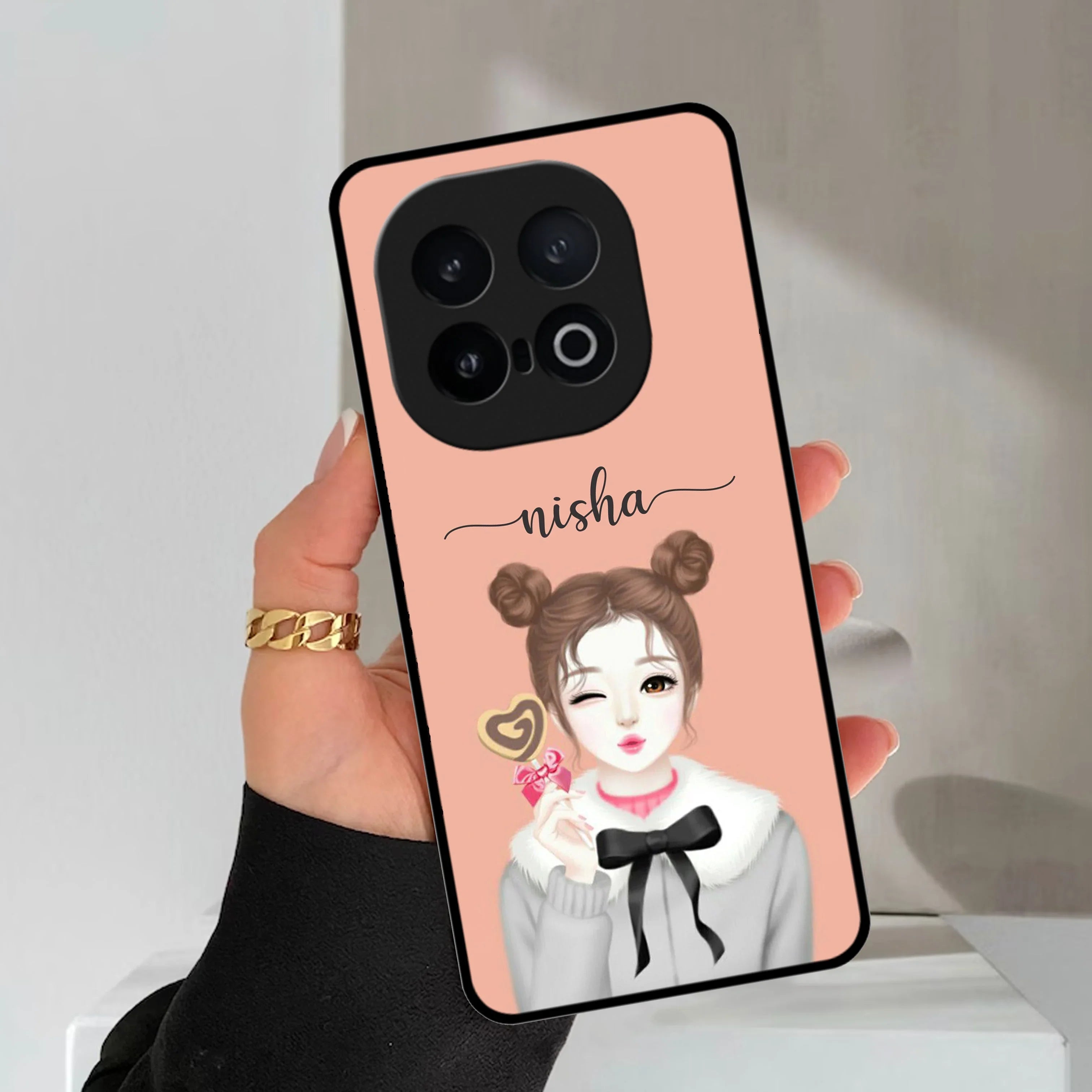 Candy Wink Glossy Metal Case Cover For iQOO - ShopOnCliQ