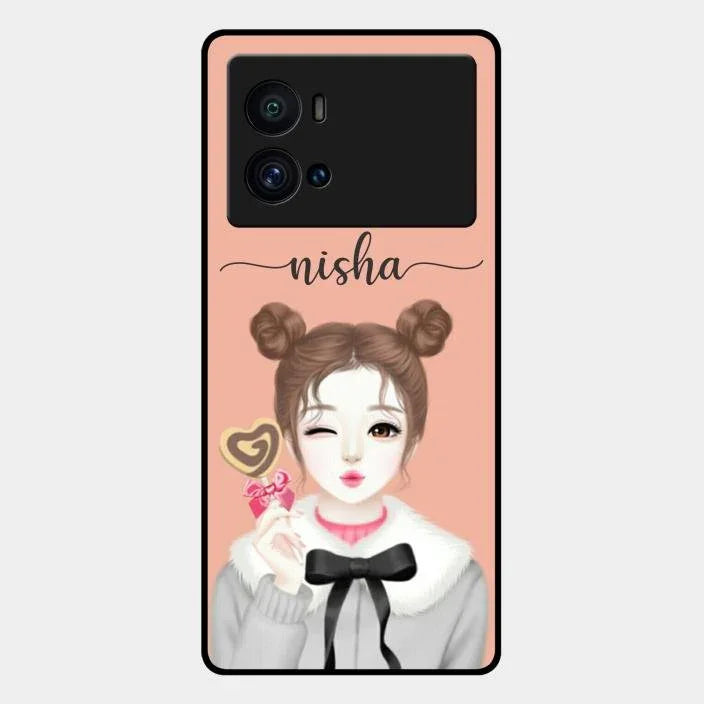 candy wink glossy metal case cover for Iqoo 9 Pro 5G