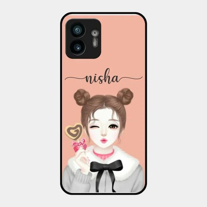 candy wink glossy metal case cover for Nothing Phone 2