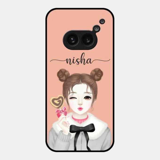candy wink glossy metal case cover for Nothing Phone 2A 5G