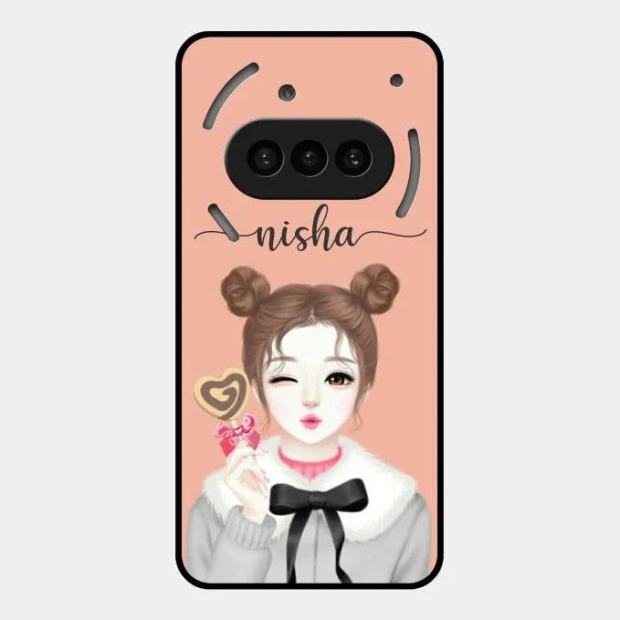 candy wink glossy metal case cover for Nothing Phone 3A 5G