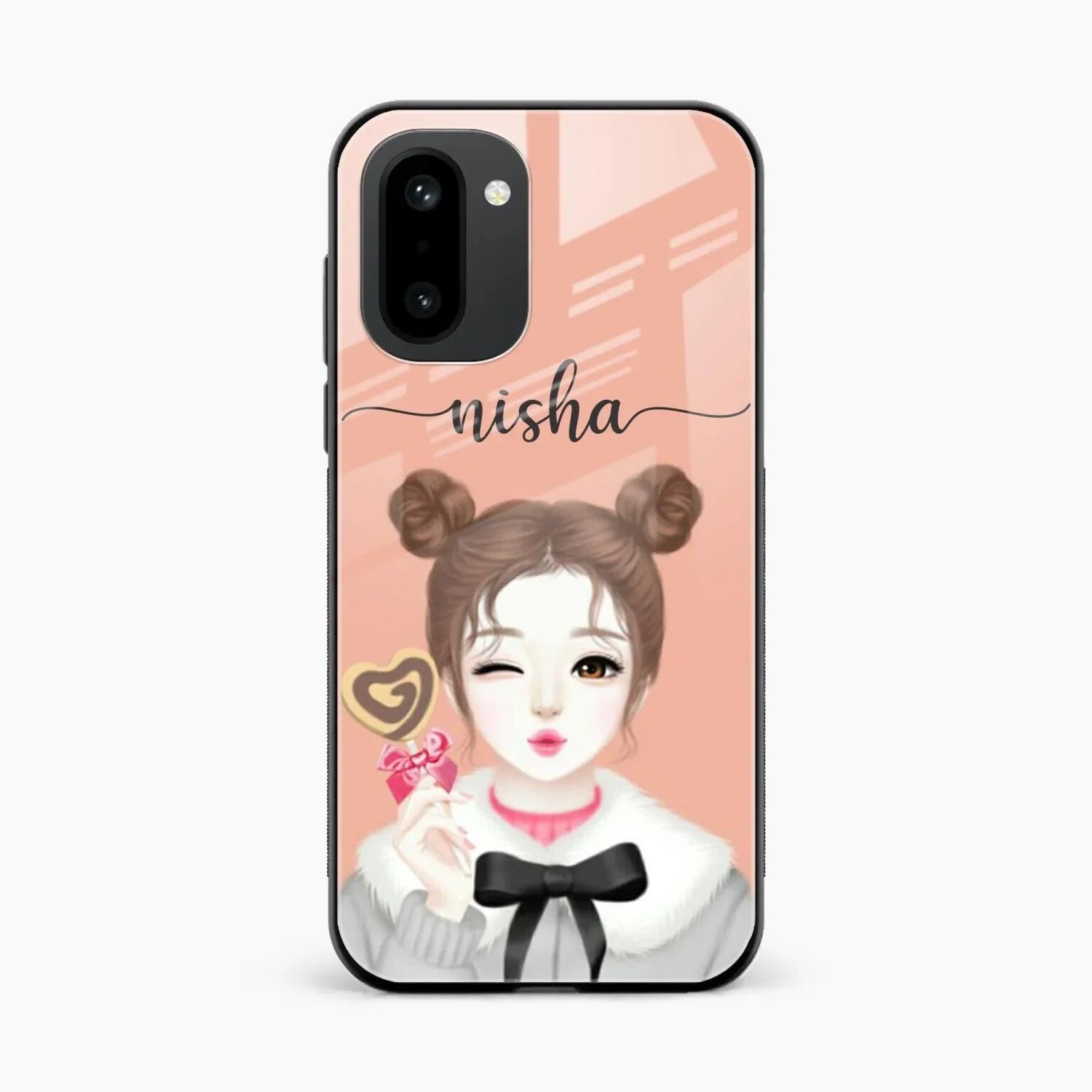 candy wink glossy metal case cover for OnePlus 15R 5G