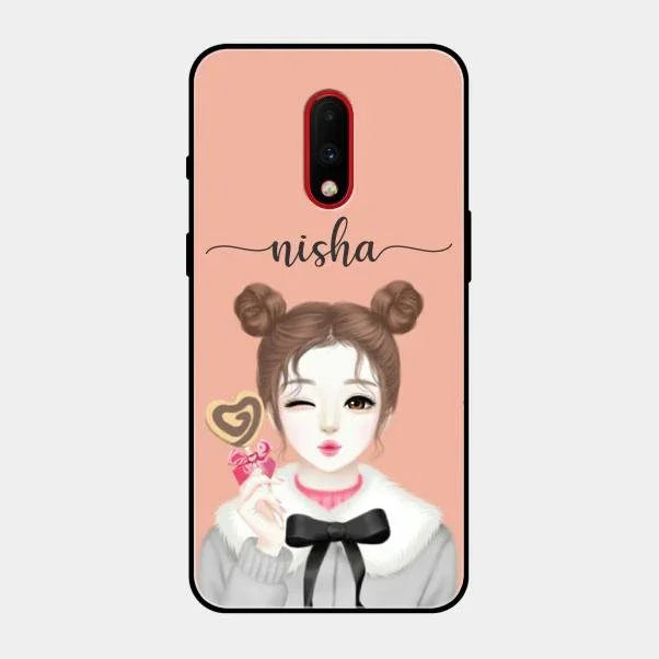 candy wink glossy metal case cover for Oneplus 7