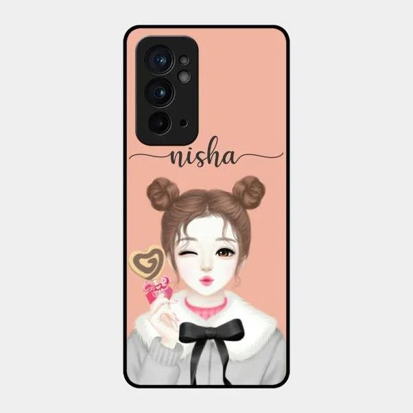 candy wink glossy metal case cover for Oneplus 9Rt 5G