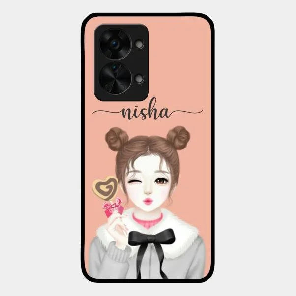 candy wink glossy metal case cover for Oneplus Nord 2T 5G