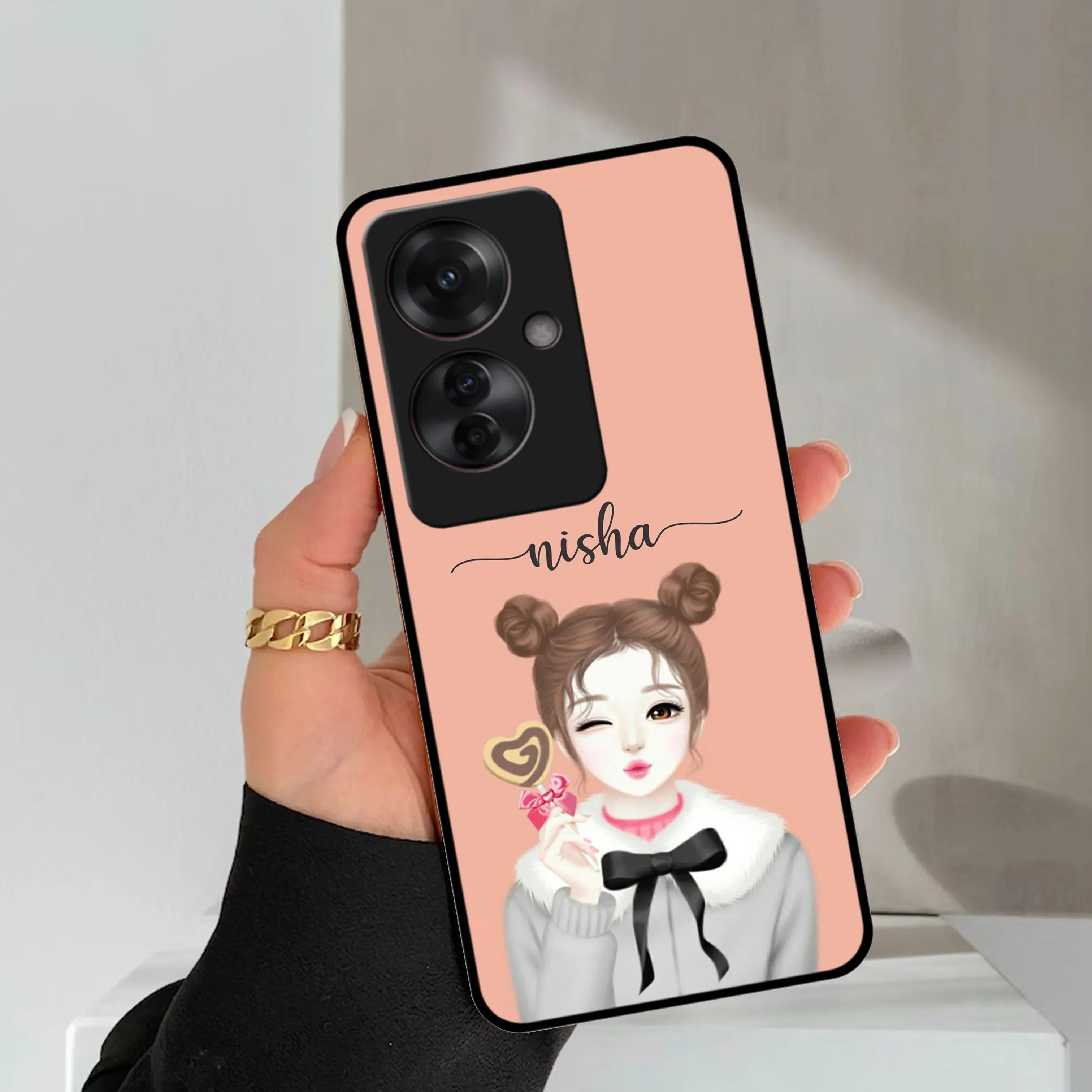 Candy Wink Glossy Metal Case Cover For Oppo - ShopOnCliQ