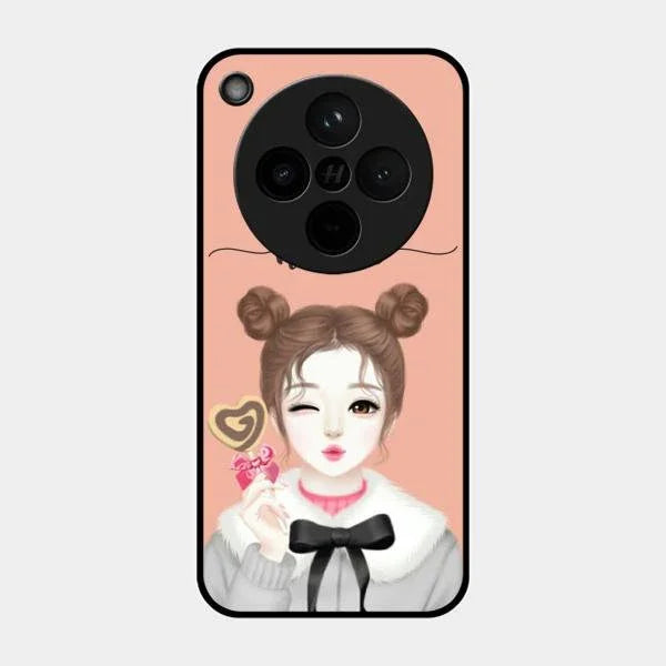 candy wink glossy metal case cover for Oppo Find X8 5G