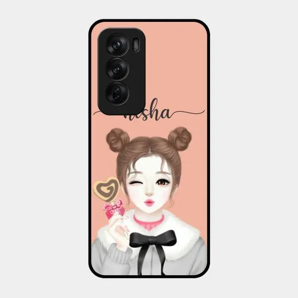 candy wink glossy metal case cover for Oppo Reno 12 Pro 5G