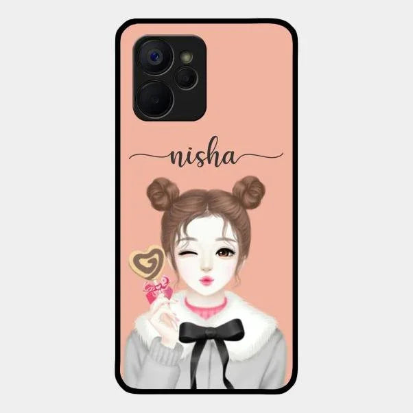 candy wink glossy metal case cover for Realme 9I 5G