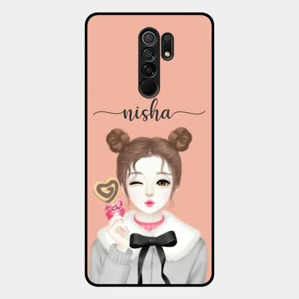 candy wink glossy metal case cover for Redmi 9 Prime