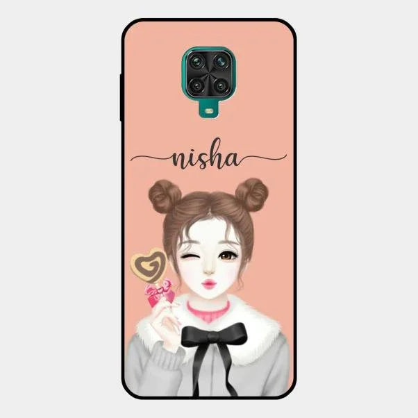 candy wink glossy metal case cover for Redmi Note 10 Lite