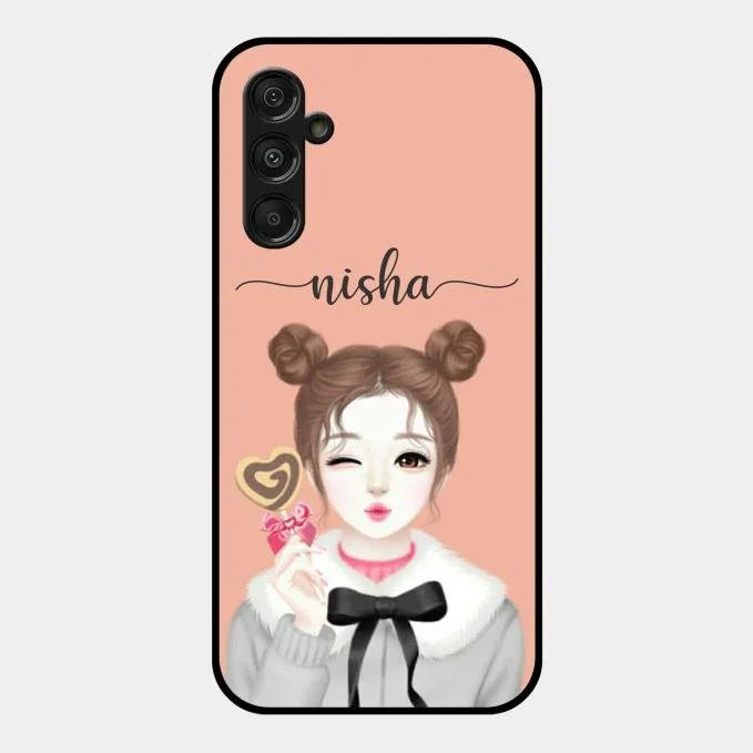 candy wink glossy metal case cover for Samsung Galaxy F34 5G