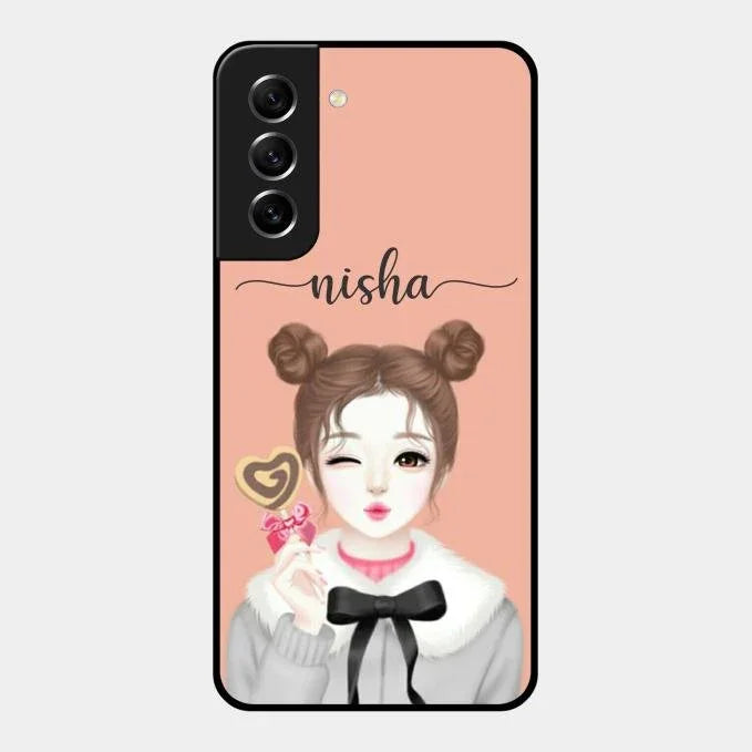 candy wink glossy metal case cover for Samsung Galaxy S21 Fe 5G