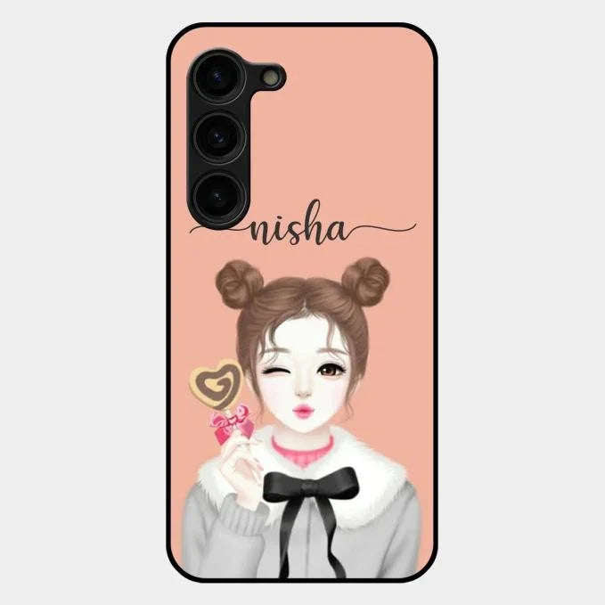 candy wink glossy metal case cover for Samsung Galaxy S23 Plus 5G