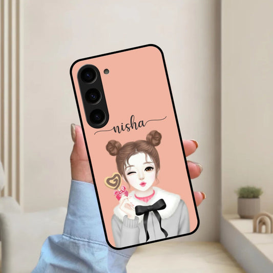 Candy Wink Glossy Metal Case Cover For Samsung