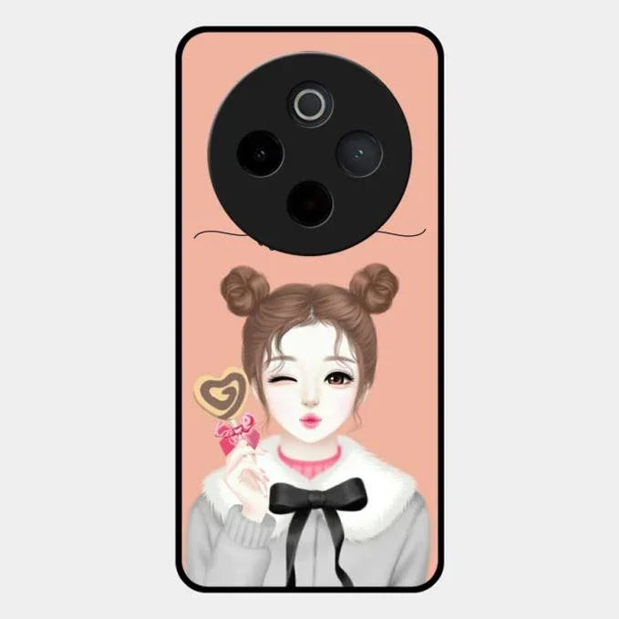 candy wink glossy metal case cover for Vivo T4 5G