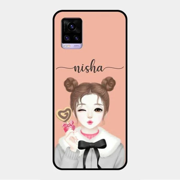 candy wink glossy metal case cover for Vivo V20