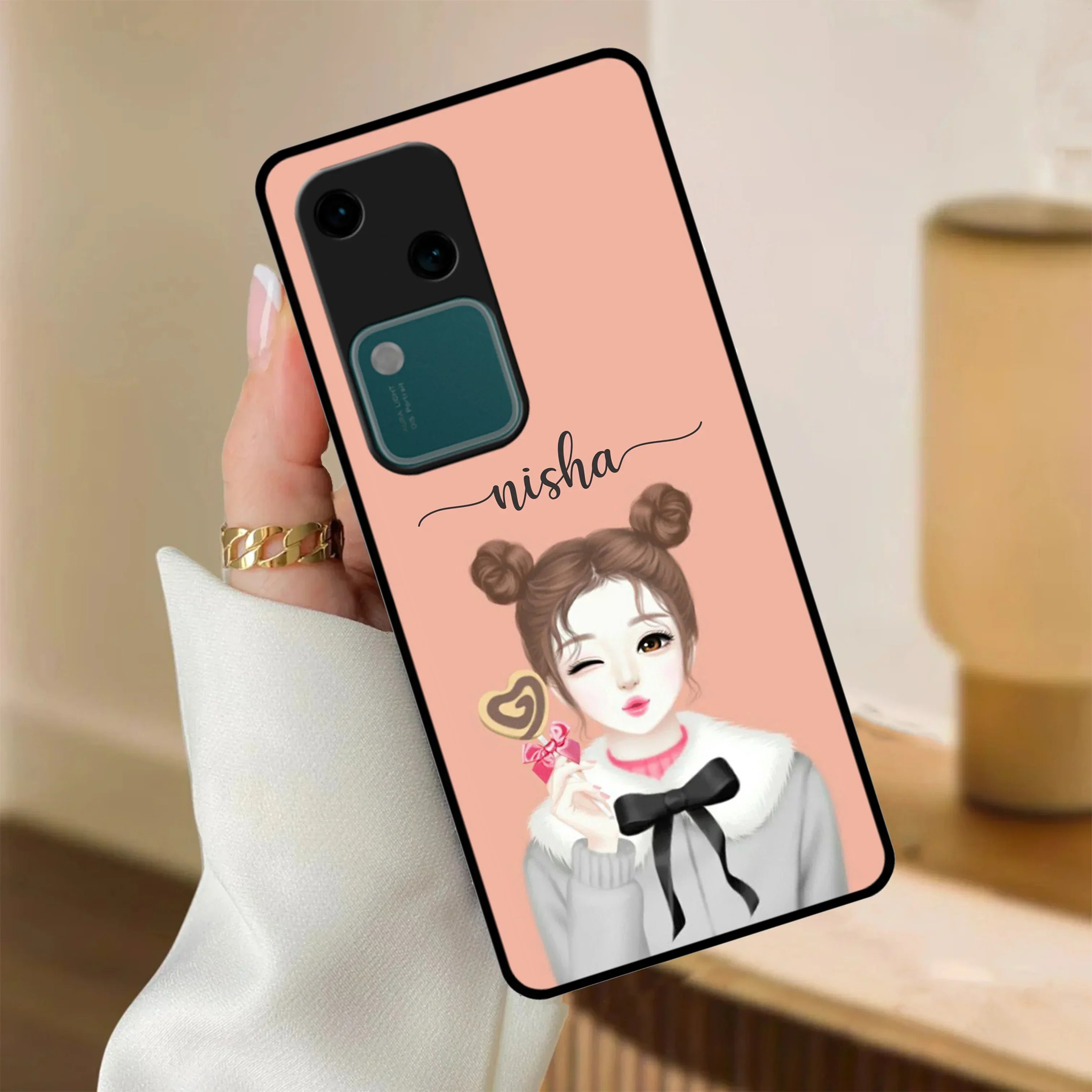 Candy Wink Glossy Metal Case Cover For Vivo - ShopOnCliQ