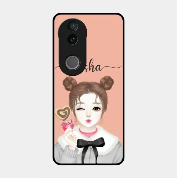 candy wink glossy metal case cover for Vivo V50 5G