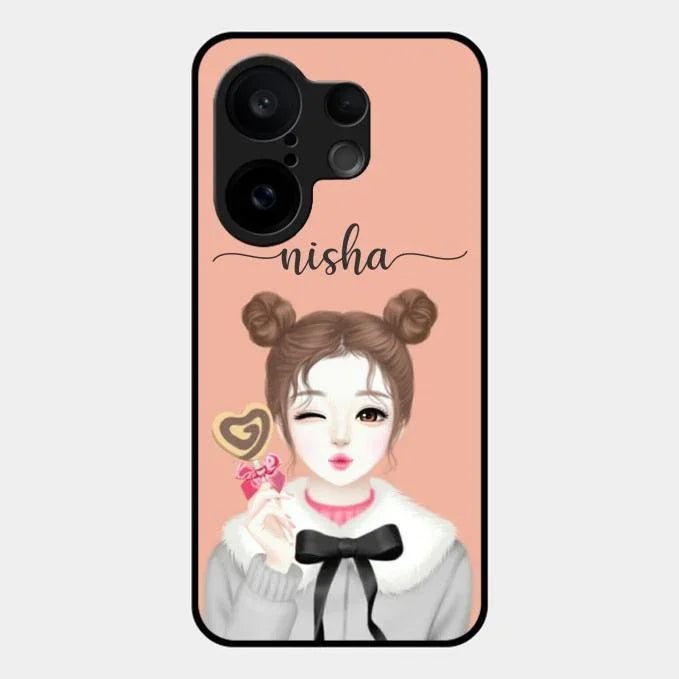 candy wink glossy metal case cover for Vivo X200 Fe 5G