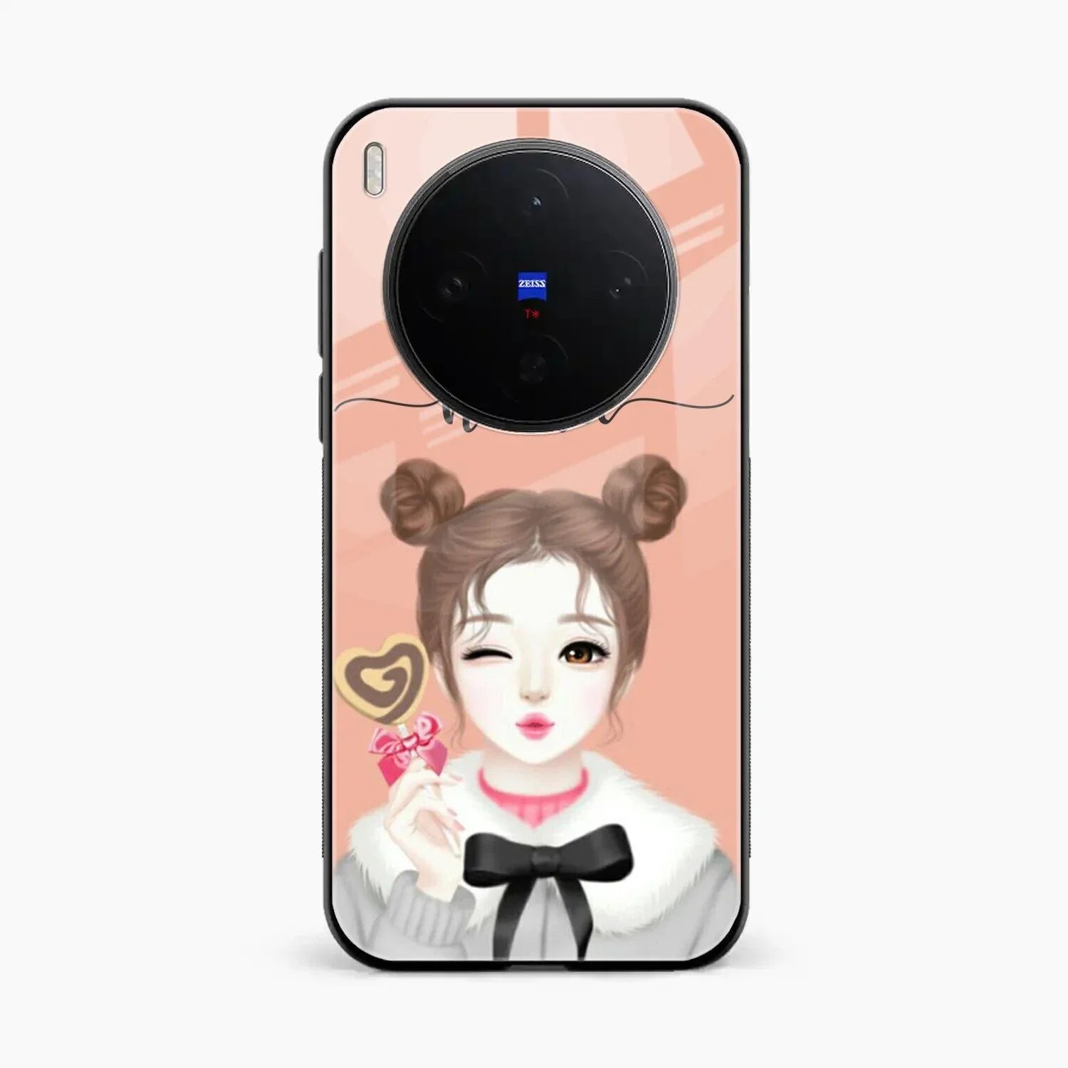 candy wink glossy metal case cover for Vivo X300 5G