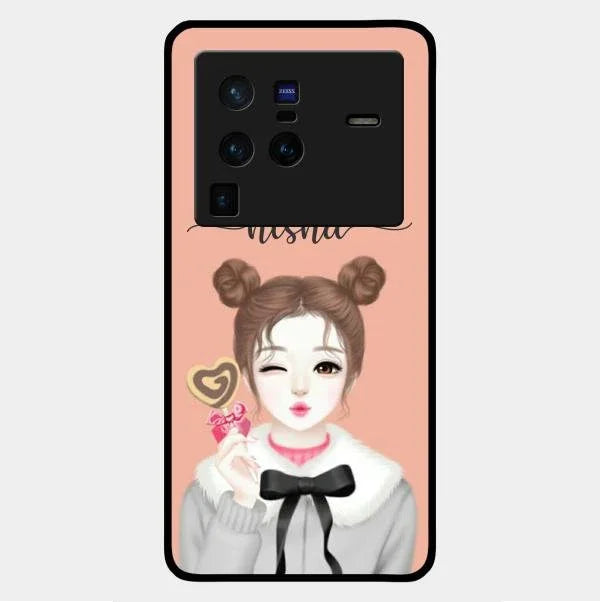 candy wink glossy metal case cover for Vivo X80 Pro 5G